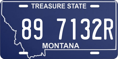 MT license plate 897132R