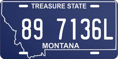 MT license plate 897136L