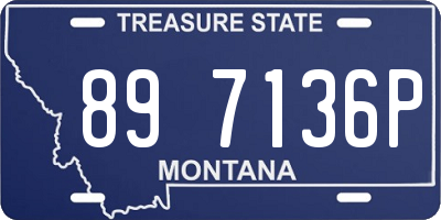 MT license plate 897136P