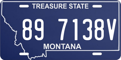 MT license plate 897138V