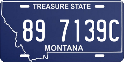 MT license plate 897139C