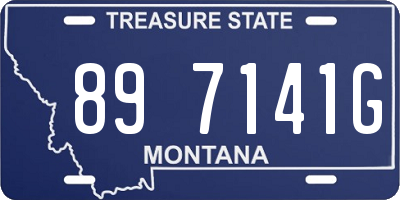 MT license plate 897141G
