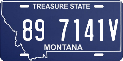 MT license plate 897141V