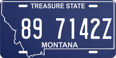 MT license plate 897142Z