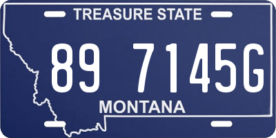 MT license plate 897145G