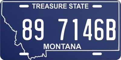 MT license plate 897146B