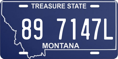 MT license plate 897147L