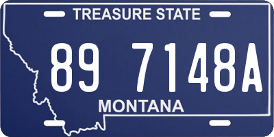 MT license plate 897148A