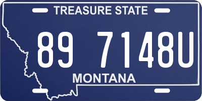 MT license plate 897148U