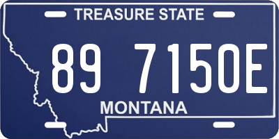 MT license plate 897150E