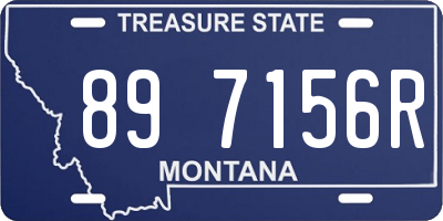 MT license plate 897156R
