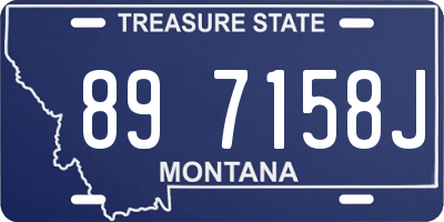 MT license plate 897158J