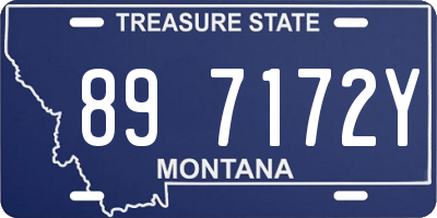MT license plate 897172Y