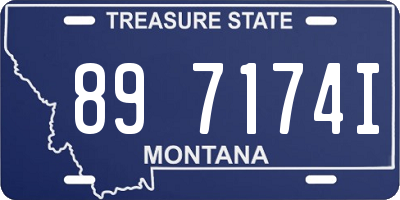 MT license plate 897174I