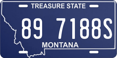 MT license plate 897188S