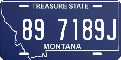 MT license plate 897189J