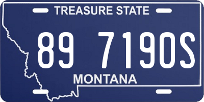 MT license plate 897190S
