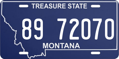 MT license plate 897207O