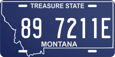 MT license plate 897211E