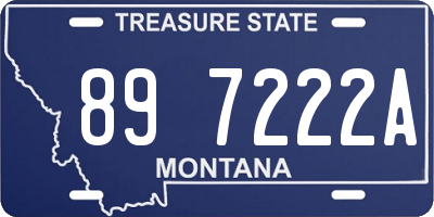 MT license plate 897222A