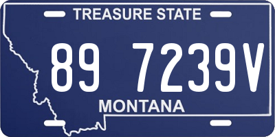 MT license plate 897239V