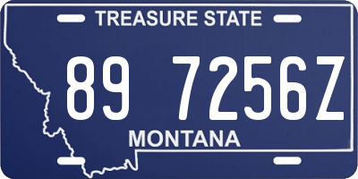 MT license plate 897256Z