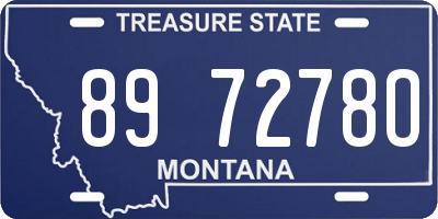 MT license plate 897278O