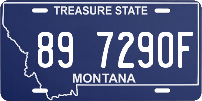 MT license plate 897290F