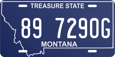 MT license plate 897290G