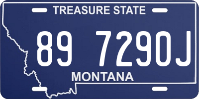 MT license plate 897290J