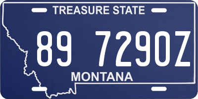 MT license plate 897290Z