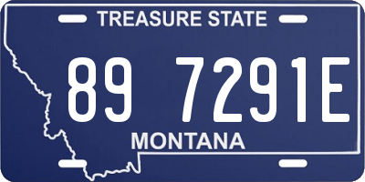 MT license plate 897291E