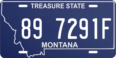 MT license plate 897291F