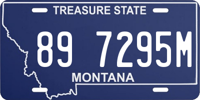 MT license plate 897295M