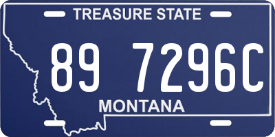 MT license plate 897296C