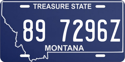 MT license plate 897296Z