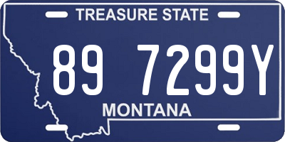 MT license plate 897299Y