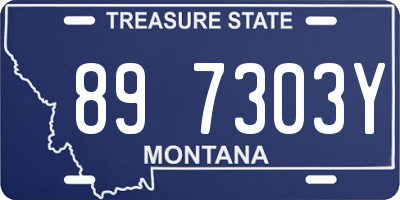 MT license plate 897303Y