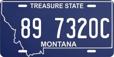 MT license plate 897320C