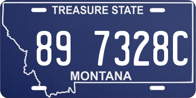MT license plate 897328C