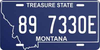 MT license plate 897330E