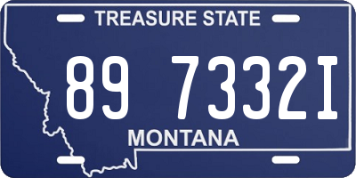 MT license plate 897332I
