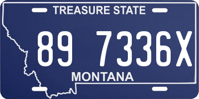 MT license plate 897336X
