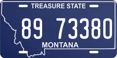 MT license plate 897338O