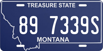 MT license plate 897339S