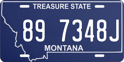 MT license plate 897348J
