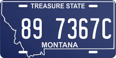 MT license plate 897367C