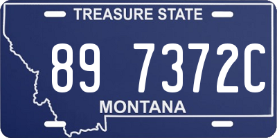 MT license plate 897372C
