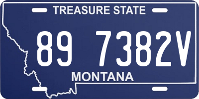 MT license plate 897382V