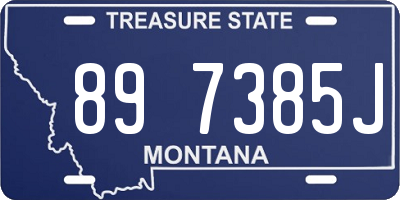 MT license plate 897385J